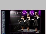 Le trio vocal féminin Happy Voices