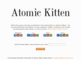 Atomic Kitten, site officiel
