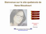 Site québécois de Nana Mouskouri